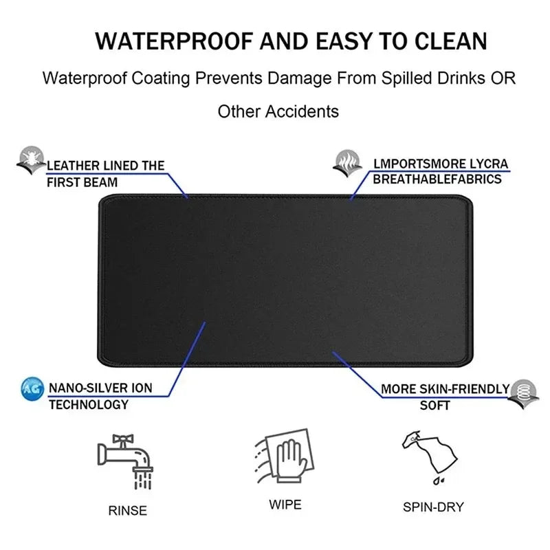 Large Gaming Mouse Pad Abstract Ocean Waves Computer HD Keyboard 500x1000 Mausepad Mat Anti-Slip Office Cushion Desk Accessories