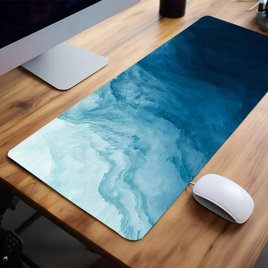 Large Gaming Mouse Pad Abstract Ocean Waves Computer HD Keyboard 500x1000 Mausepad Mat Anti-Slip Office Cushion Desk Accessories