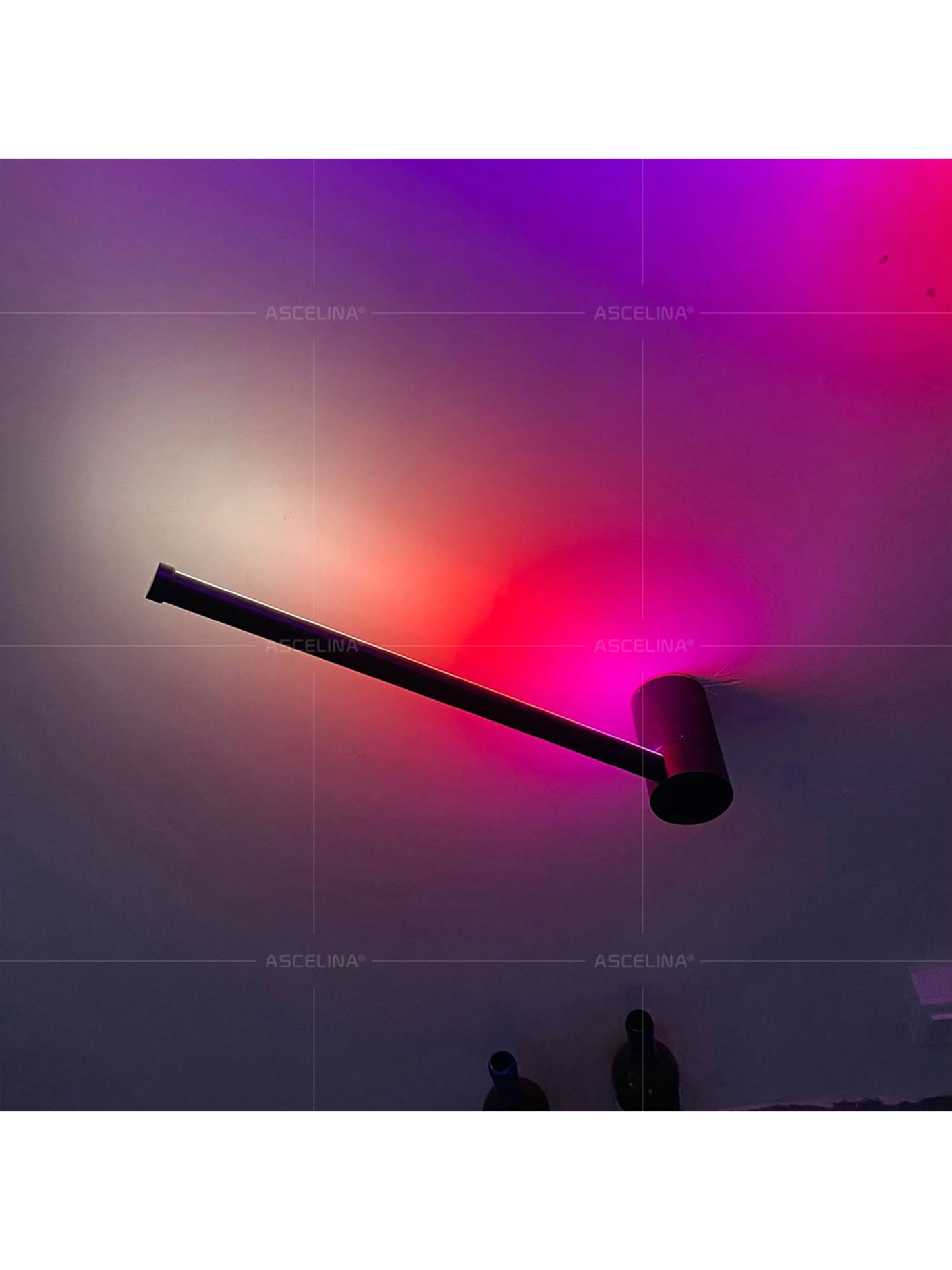 Modern LED Wall Lamp RGB Colourful 60/80/100CM Rotatable For Bedroom Study Dining Room Living Room Bar Ambient Lighting Fixture