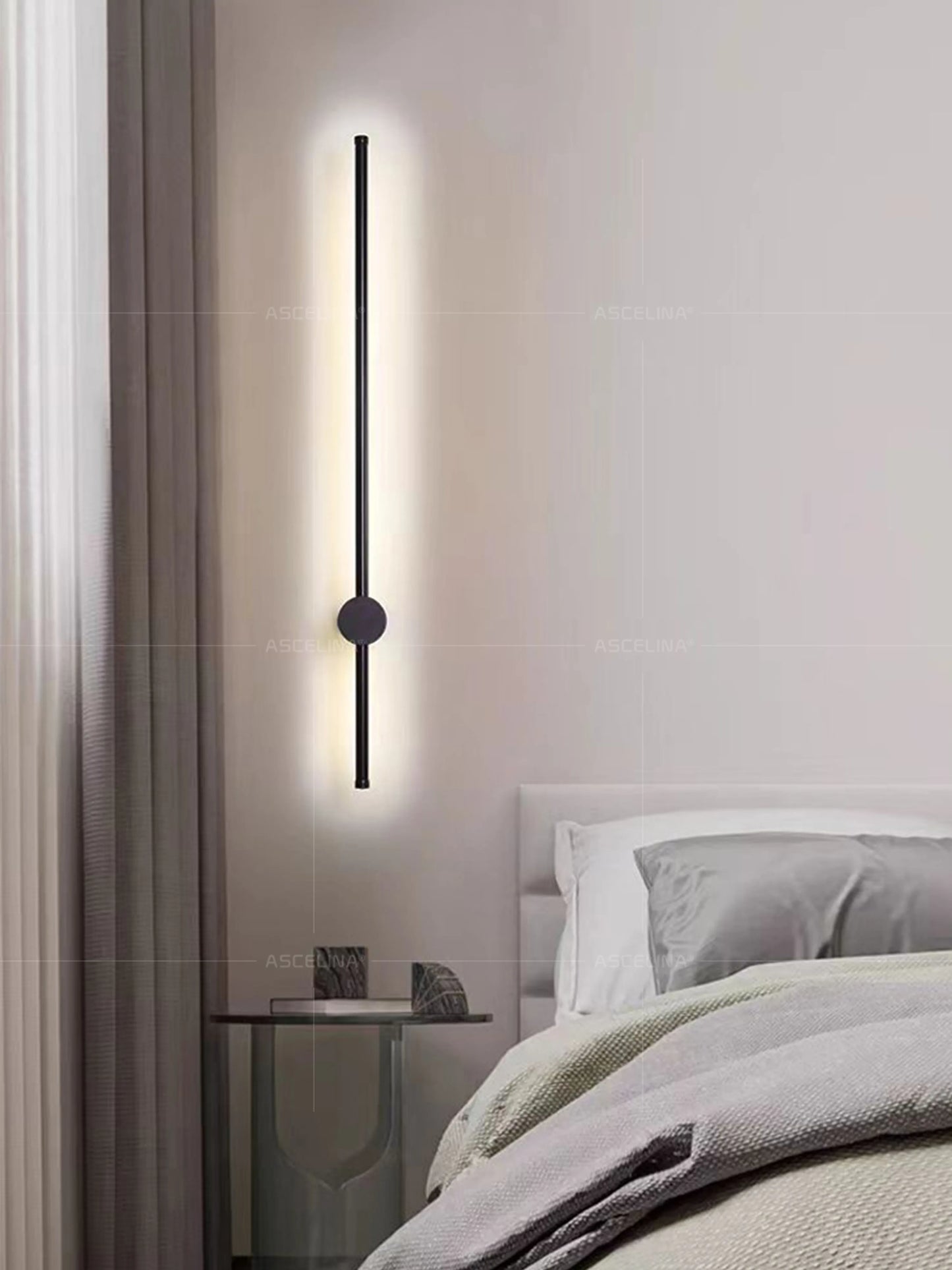 Modern LED Wall Lamp RGB Colourful 60/80/100CM Rotatable For Bedroom Study Dining Room Living Room Bar Ambient Lighting Fixture