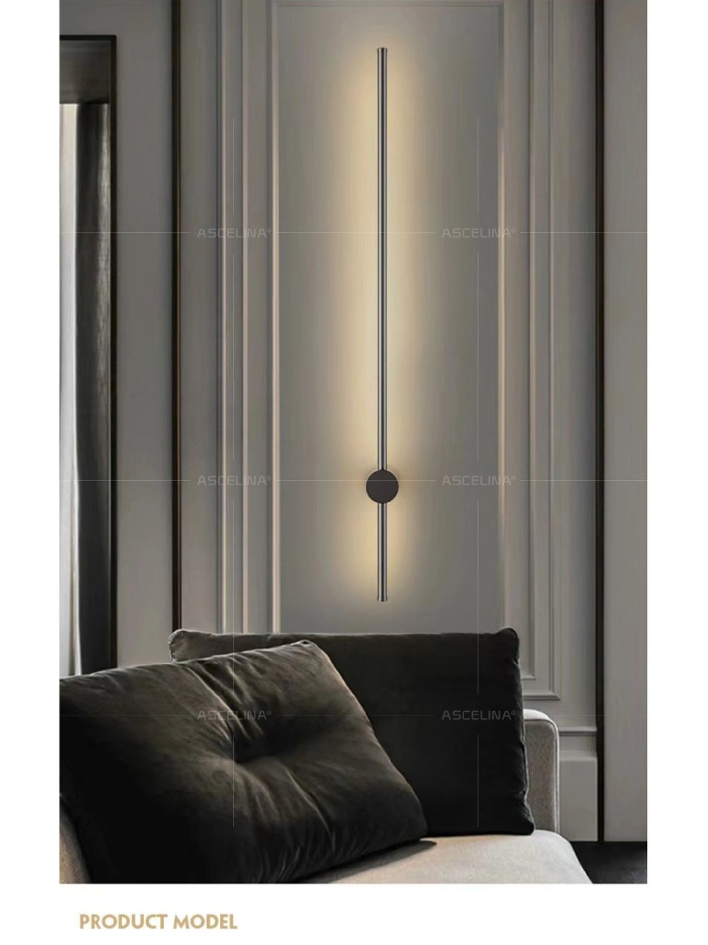 Modern LED Wall Lamp RGB Colourful 60/80/100CM Rotatable For Bedroom Study Dining Room Living Room Bar Ambient Lighting Fixture