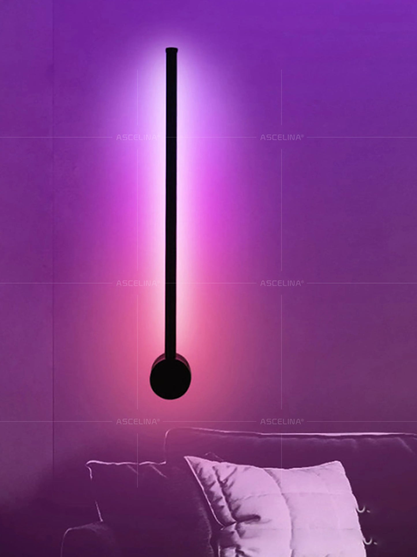Modern LED Wall Lamp RGB Colourful 60/80/100CM Rotatable For Bedroom Study Dining Room Living Room Bar Ambient Lighting Fixture
